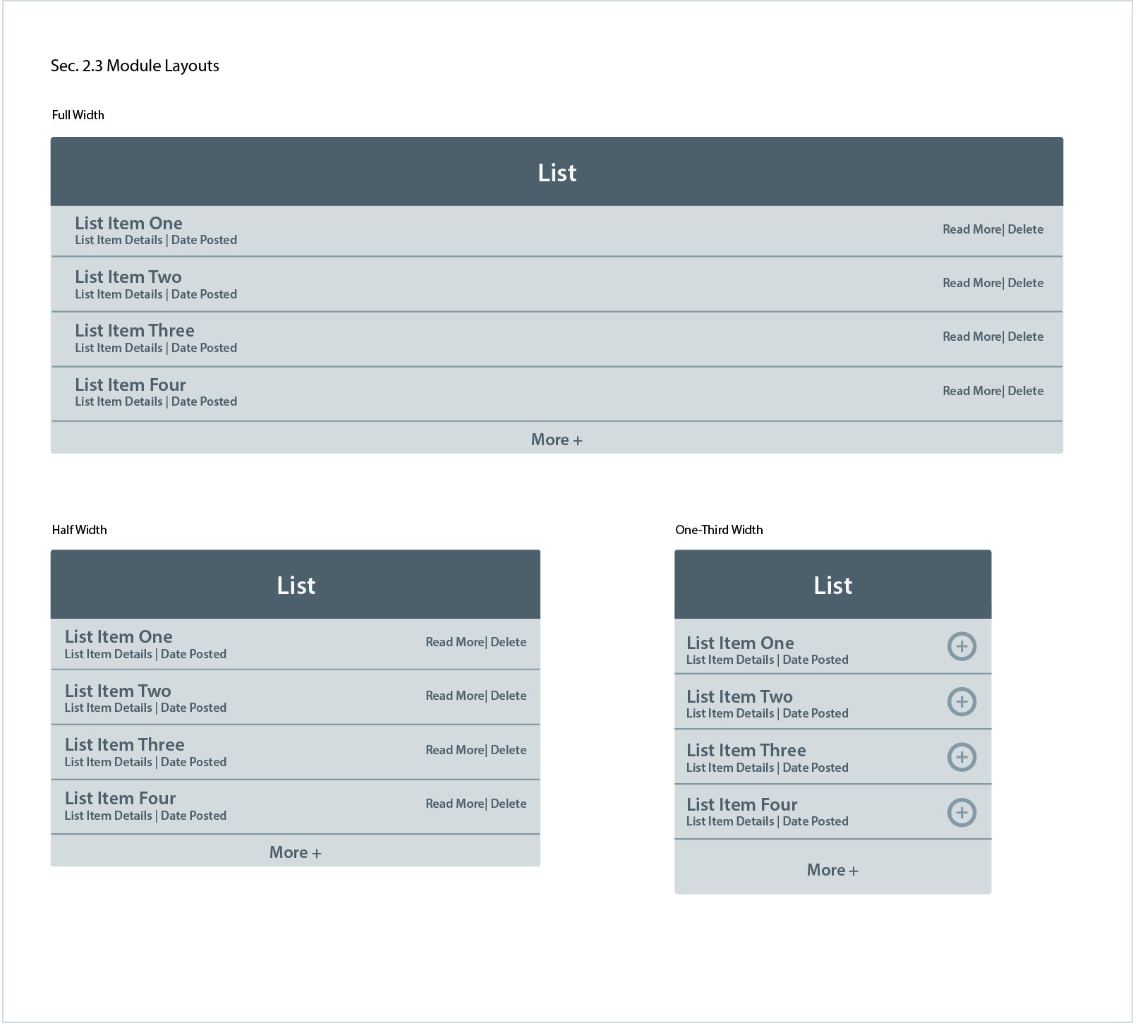 New Dash Wireframes